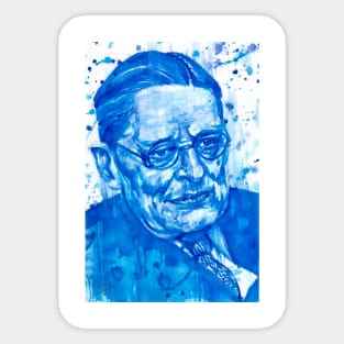 T. S. ELIOT - watercolor portrait .1 Sticker